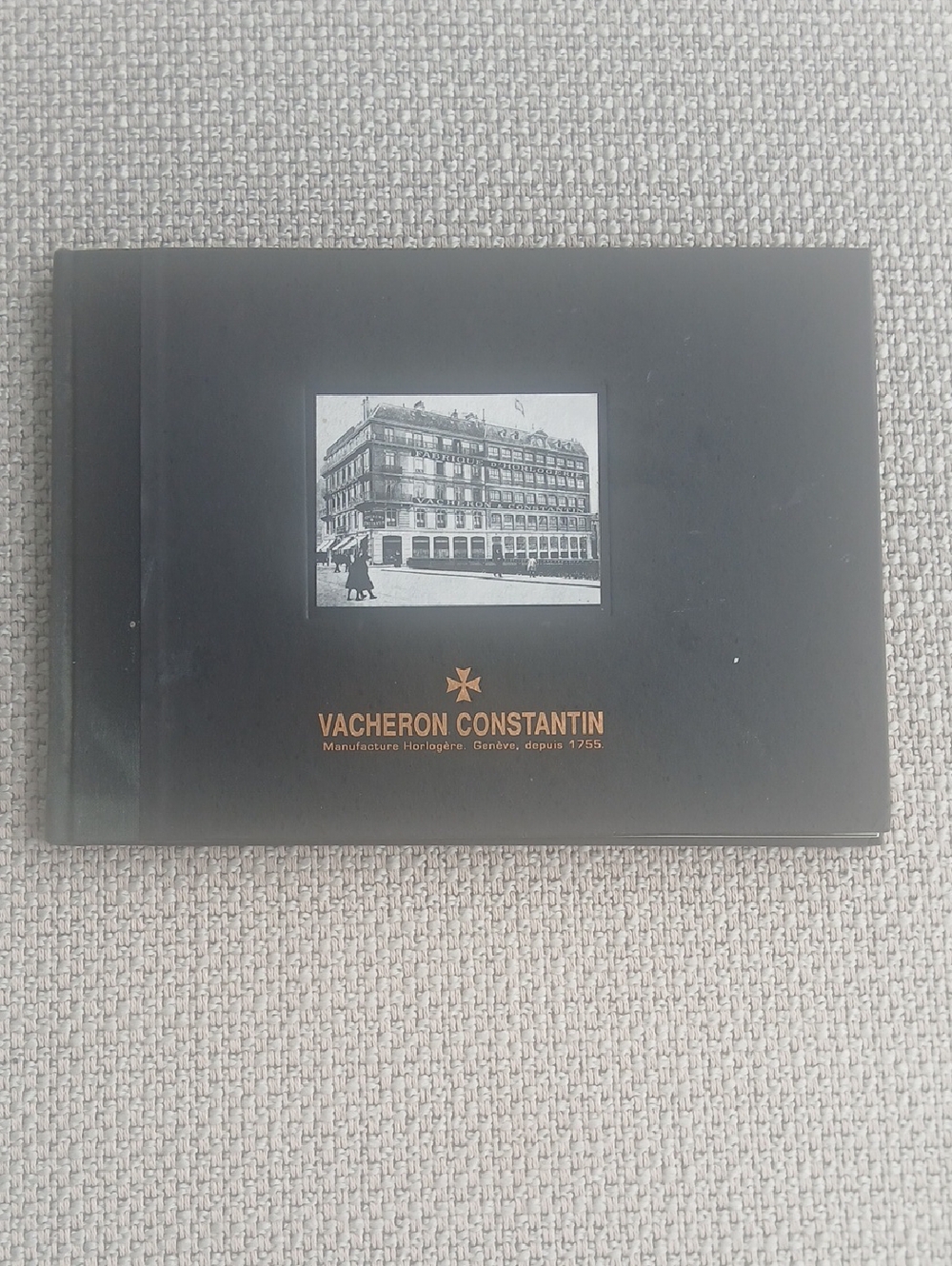 Vacheron Constantin Black and Gold Booklet with Vintage Building Illustration